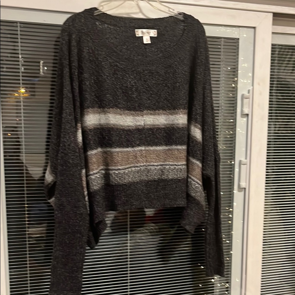 Striped Charcoal Sweater